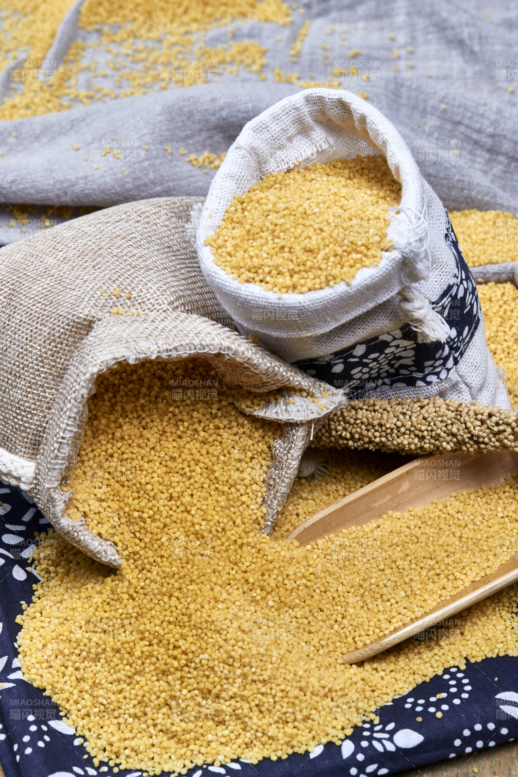 质量上乘的金黄小米粟米图片