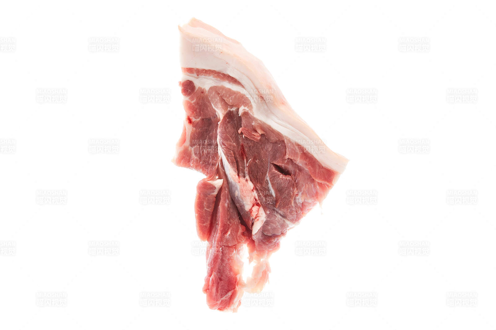 检疫合格的屠宰生鲜猪肉图片