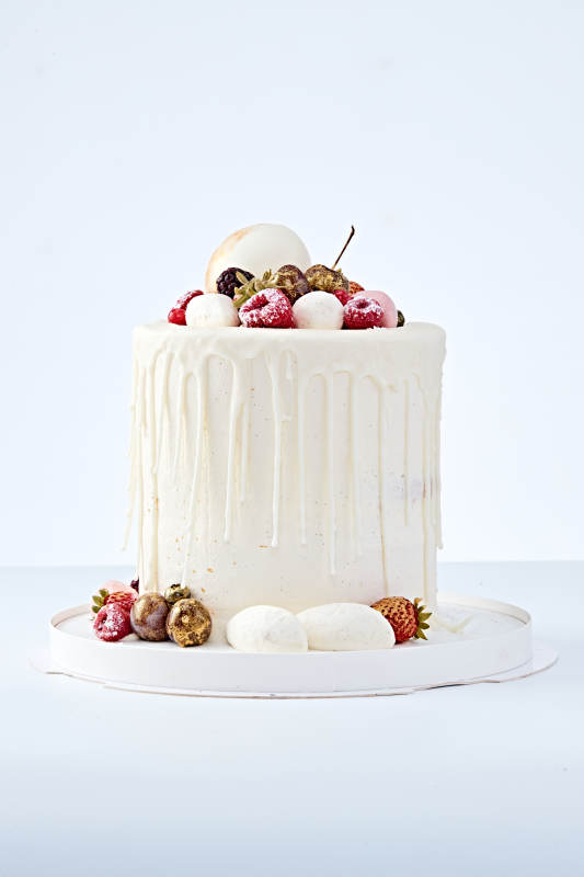 鲜果法式高级奶油慕斯生日婚礼蛋糕图片