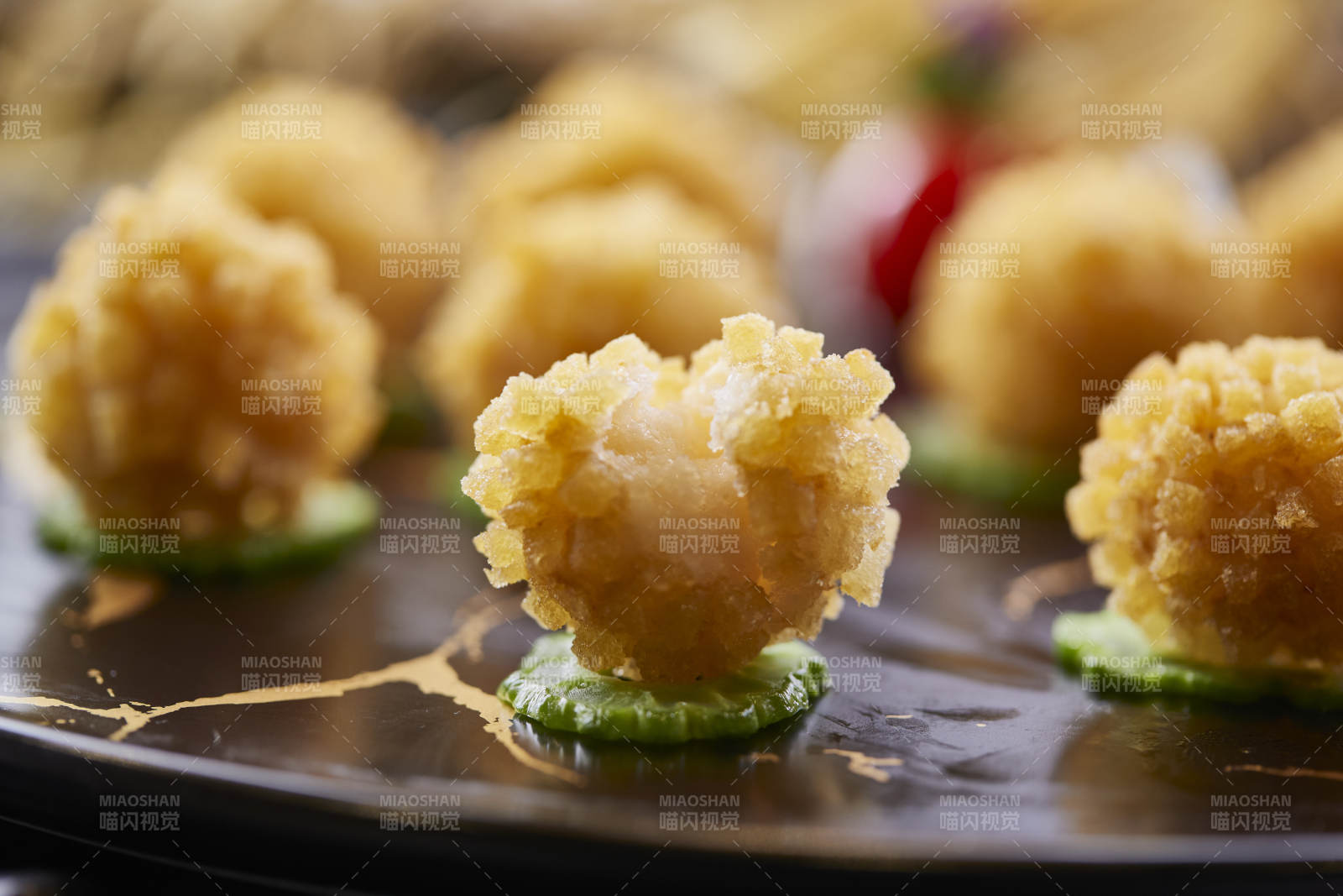 油炸虾泥薯泥丸图片