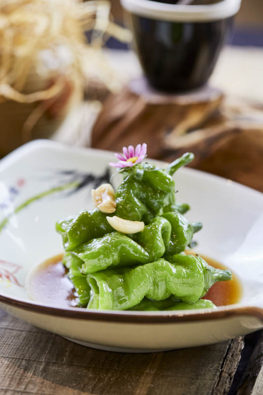 蒜香生淹螺丝椒青辣椒图片