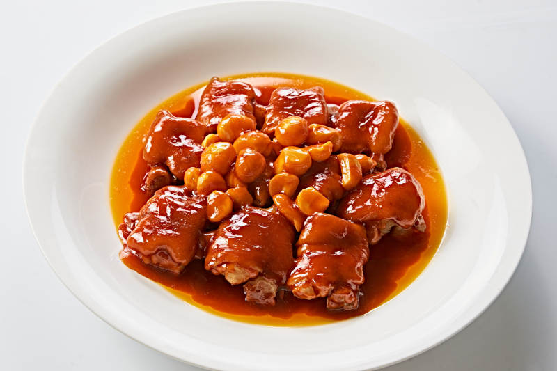 红烧板栗猪脚图片