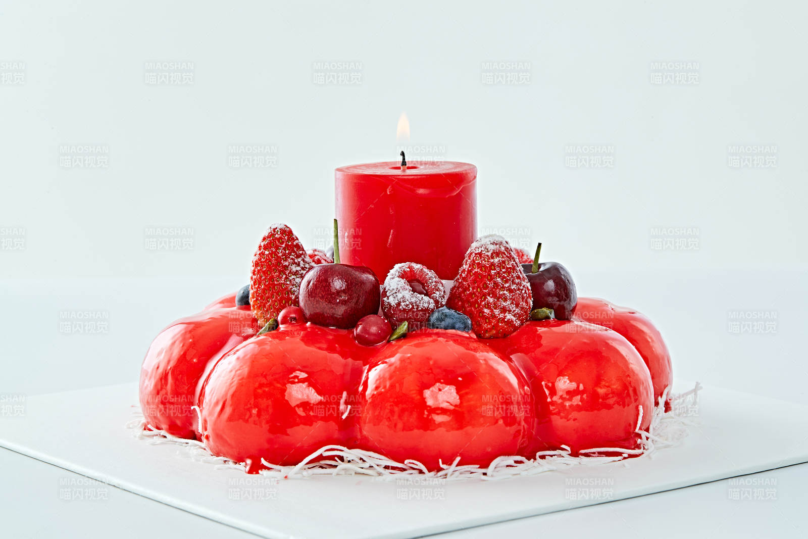 鲜果斯特芬妮法式荔枝味鲜奶蛋糕图片