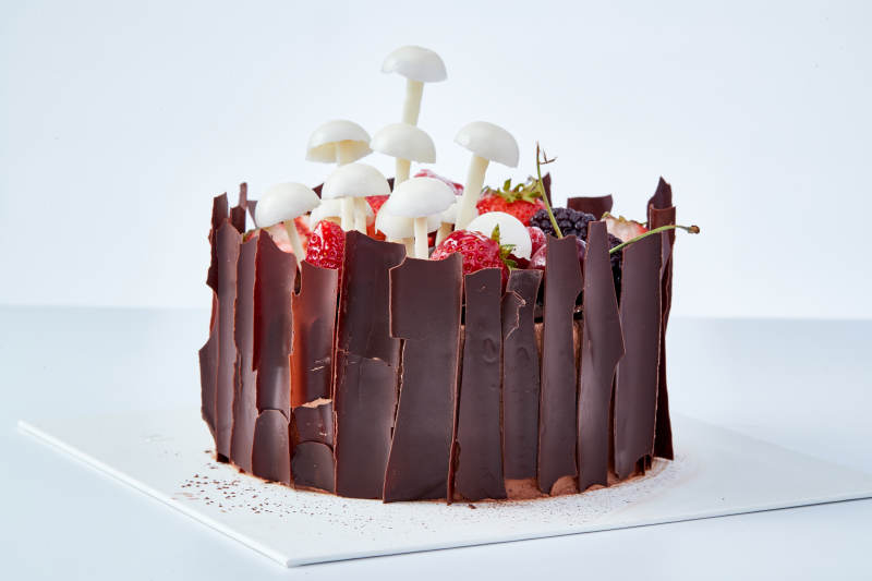 法式鲜果浓香黑森林巧克力生日蛋糕图片