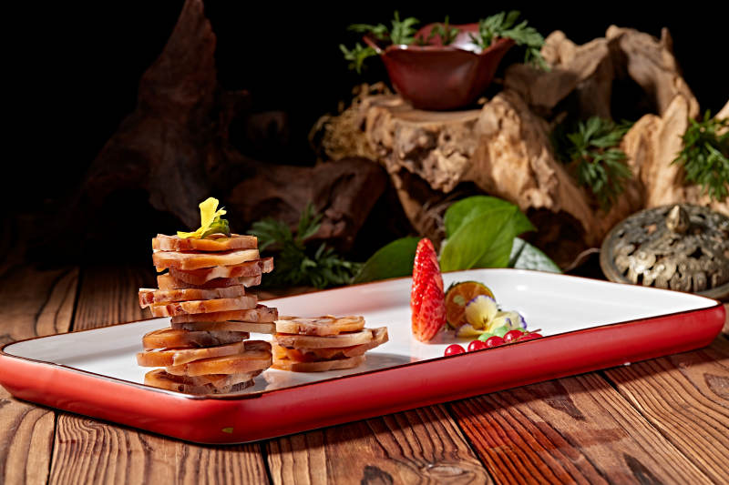 压猪耳肘花切片图片