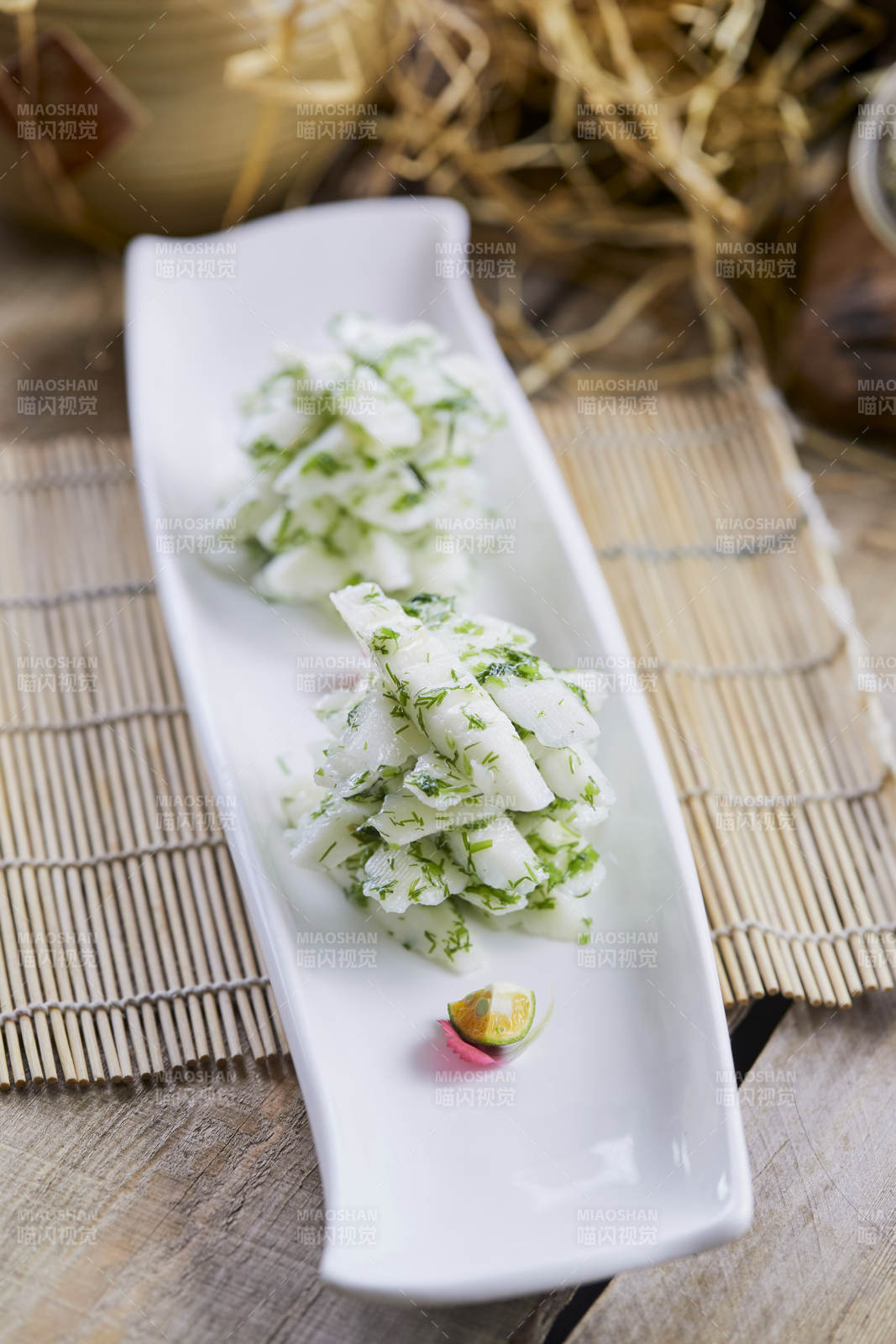 精美凉菜茴香山药图片