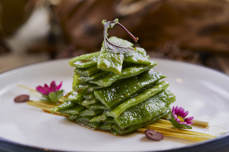 清炒刀豆宽豆角图片