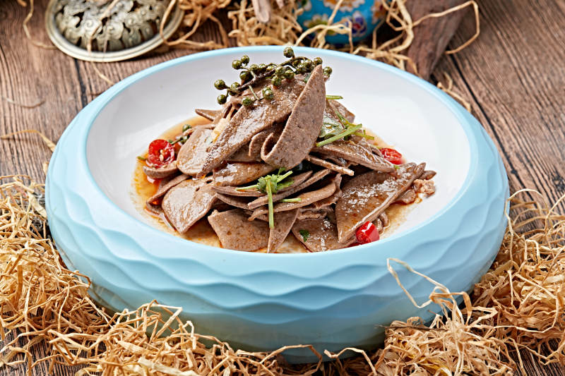 椒麻湘味熘肝尖图片