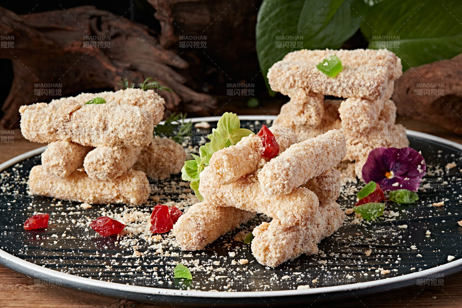 蜜汁甜麦片散粉长山药图片