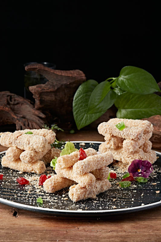 蜜汁甜麦片散粉长山药图片