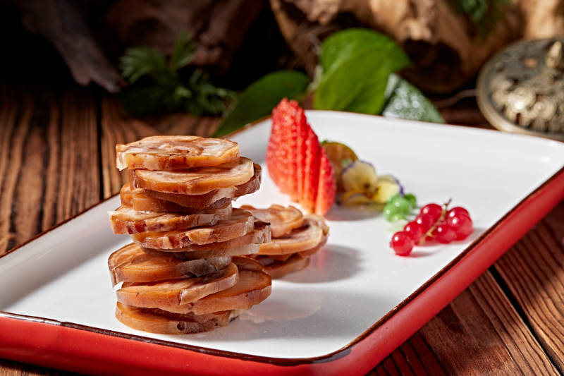 压猪耳肘花切片图片