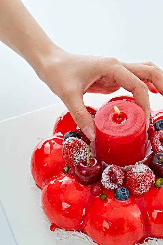 鲜果斯特芬妮法式荔枝味鲜奶蛋糕图片