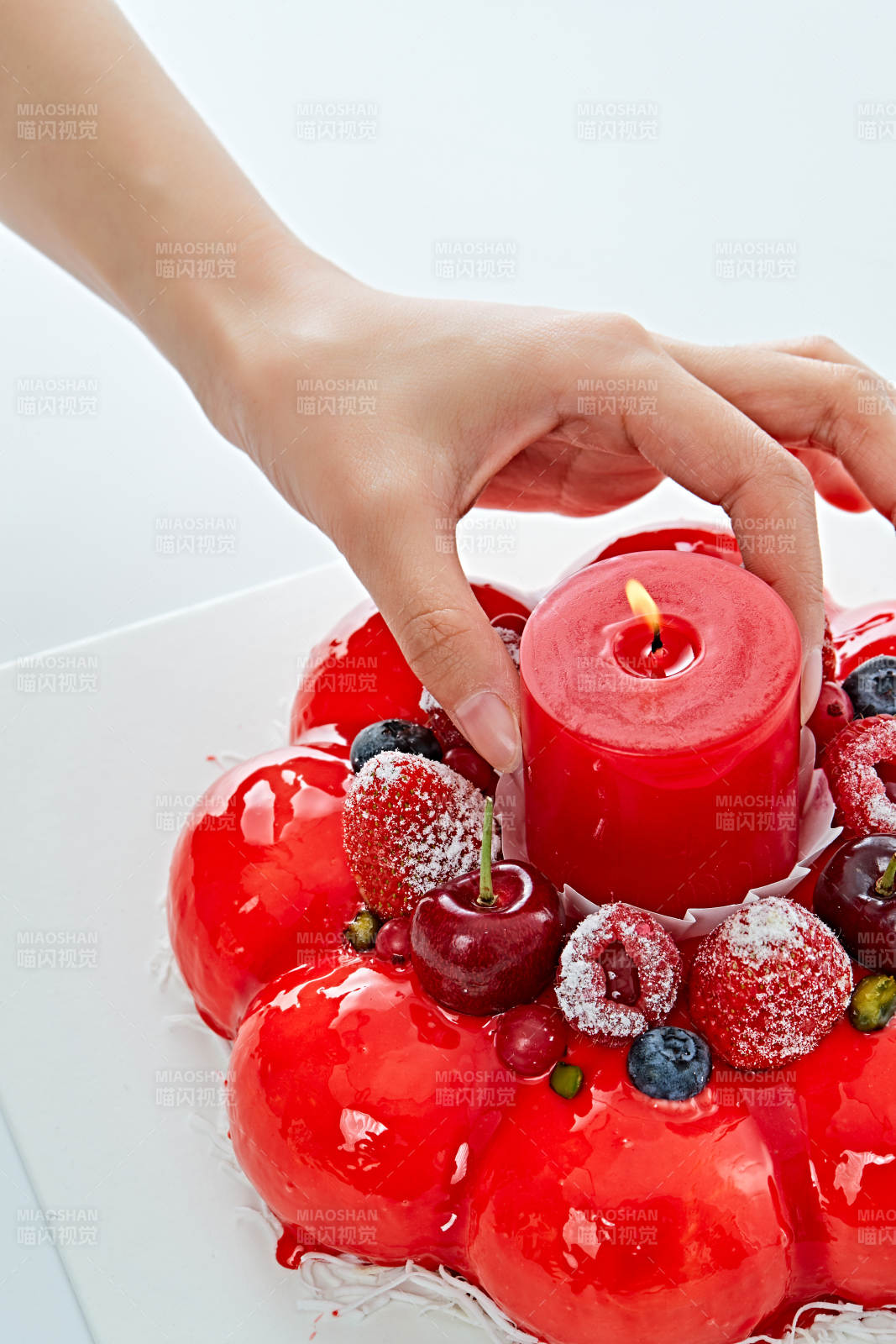 鲜果斯特芬妮法式荔枝味鲜奶蛋糕图片