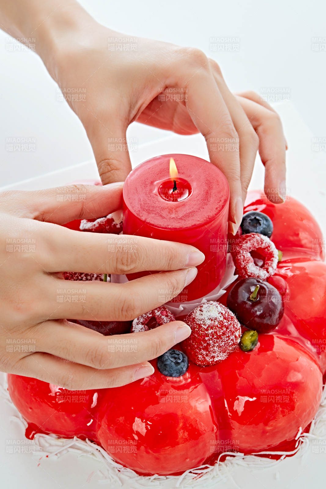 鲜果斯特芬妮法式荔枝味鲜奶蛋糕图片