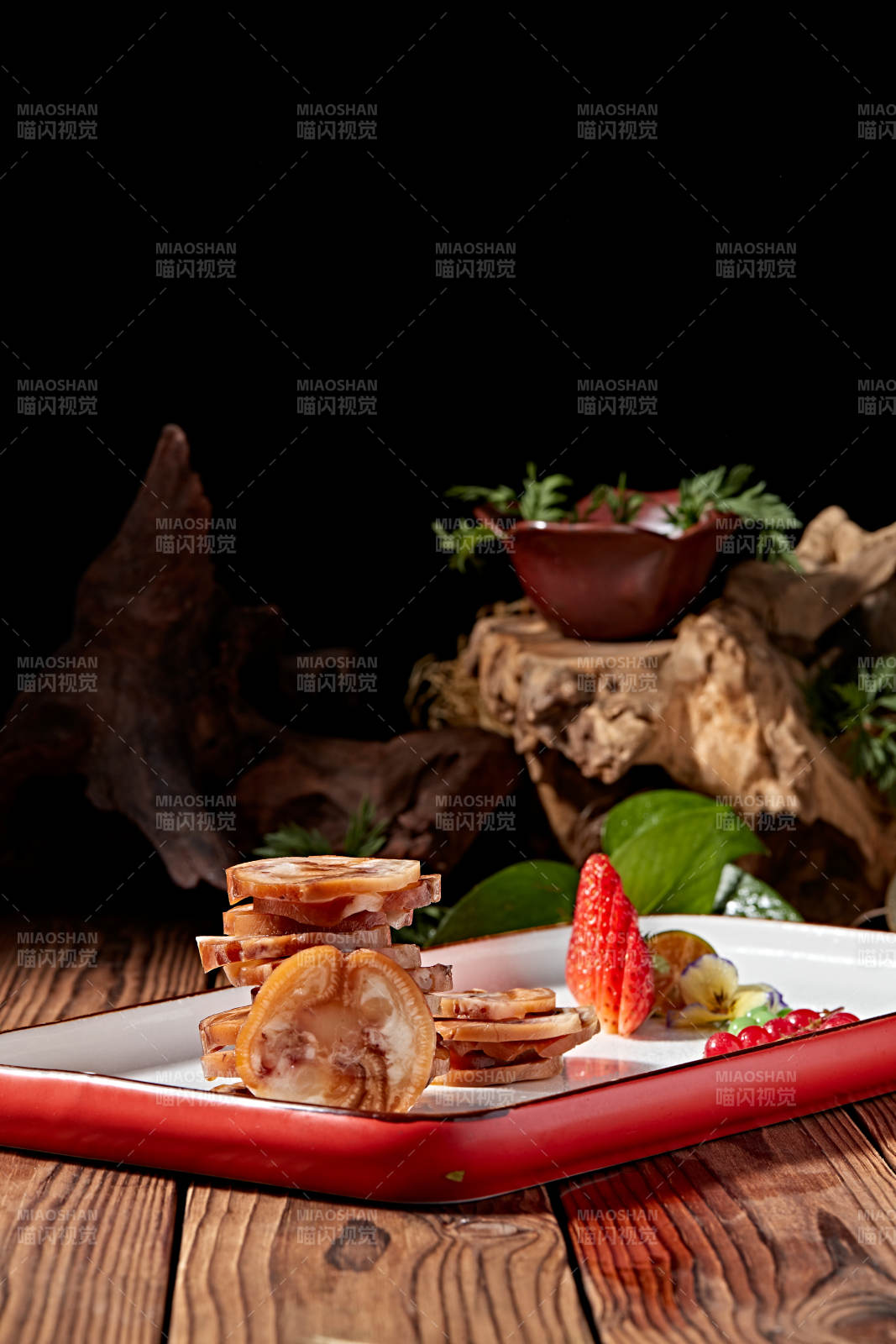 压猪耳肘花切片图片