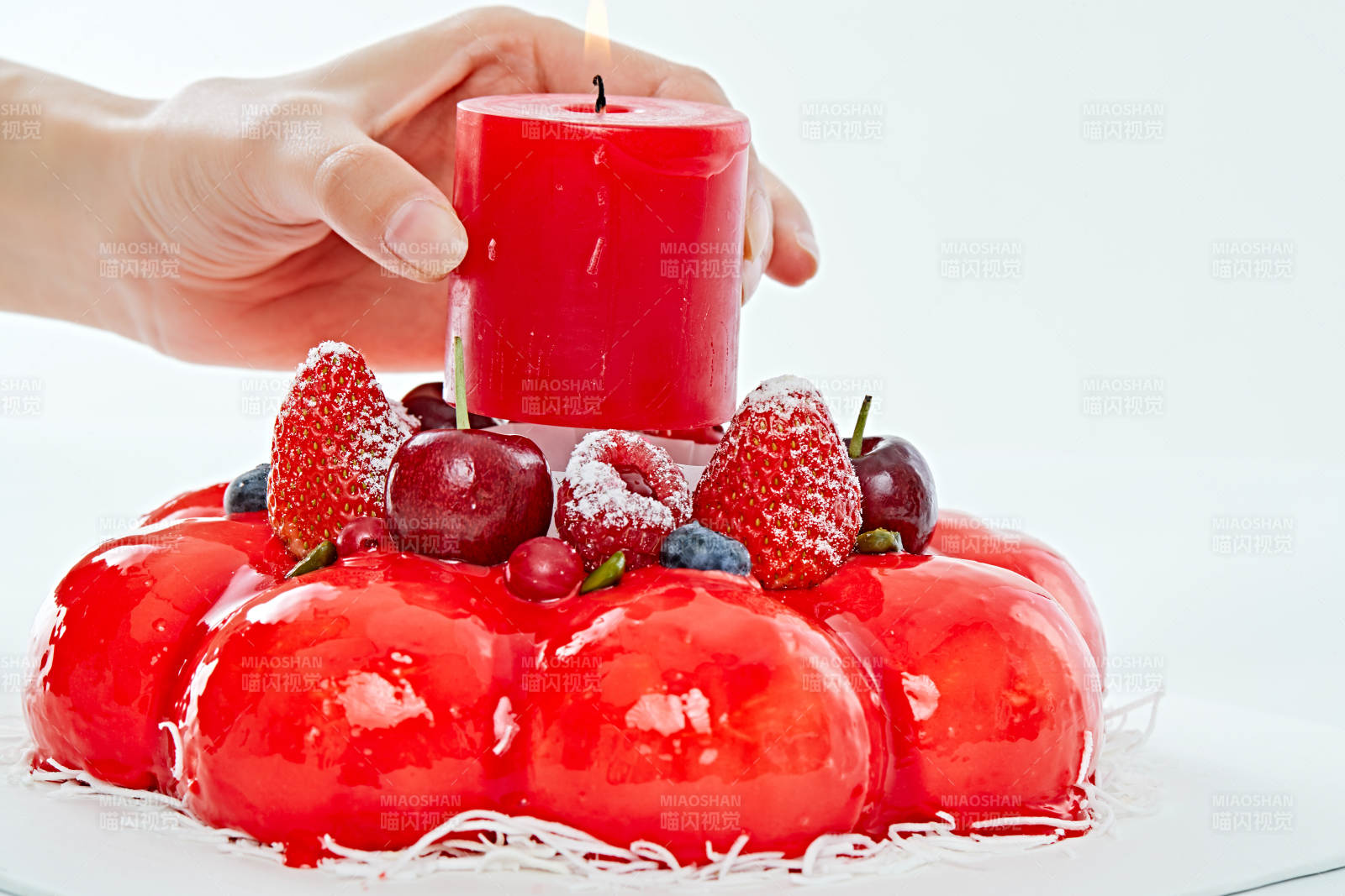 鲜果斯特芬妮法式荔枝味鲜奶蛋糕图片