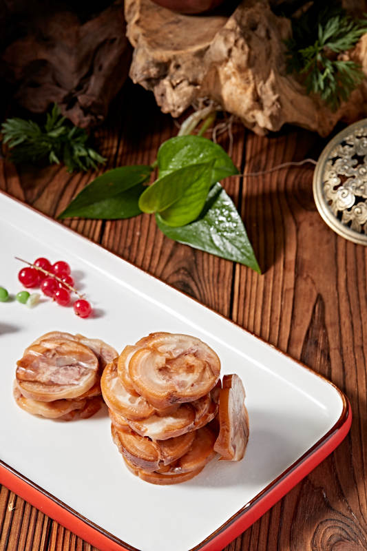 压猪耳肘花切片图片