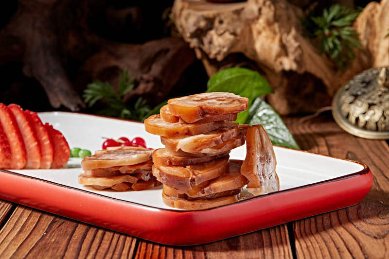 压猪耳肘花切片图片