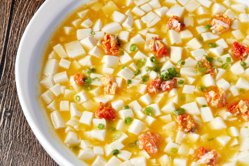 浓汤蟹黄焗豆腐图片