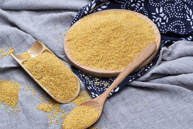 质量上乘的金黄小米粟米图片