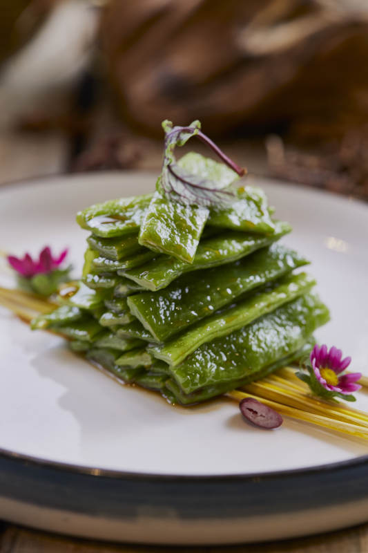 清炒刀豆宽豆角图片