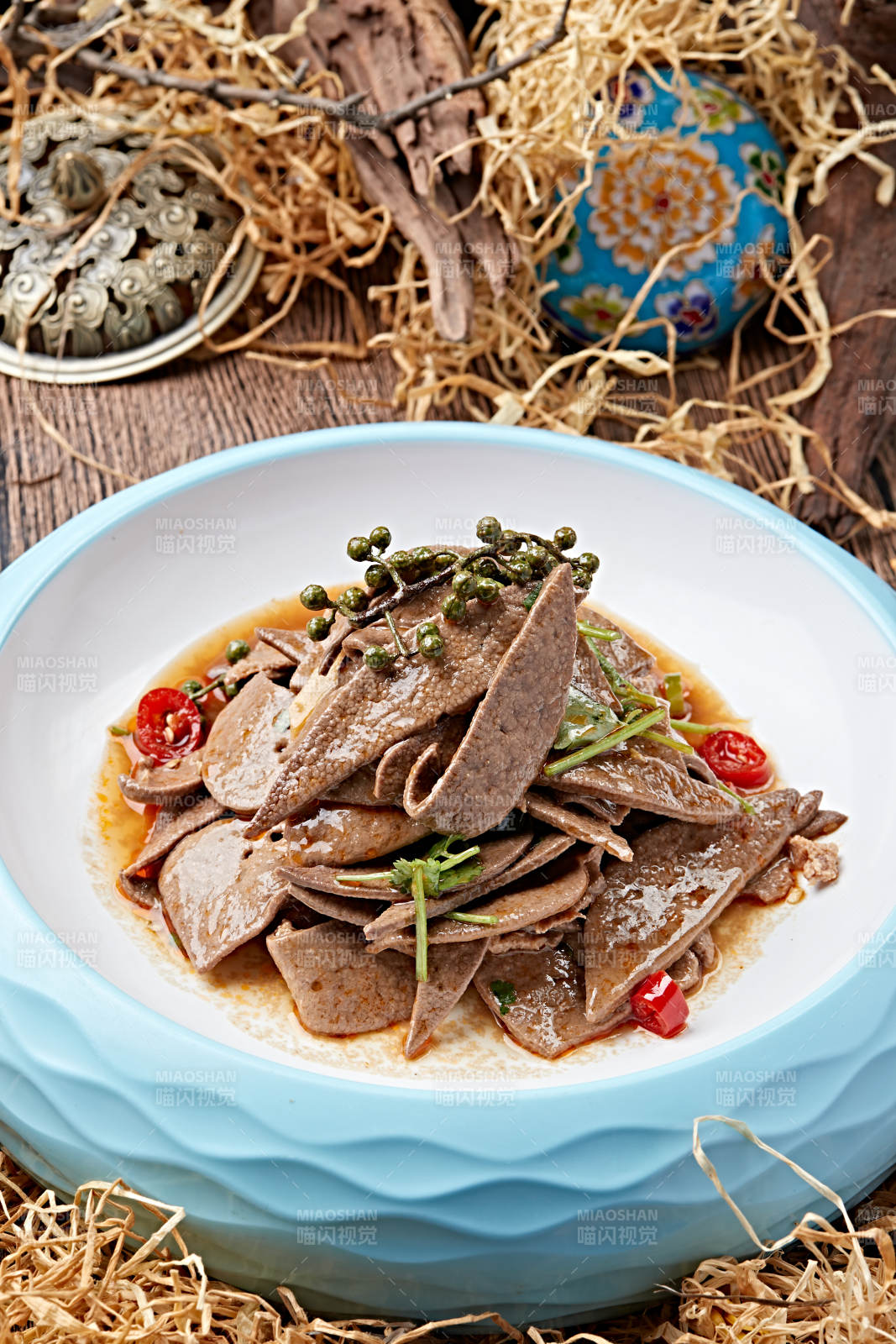 椒麻湘味熘肝尖图片