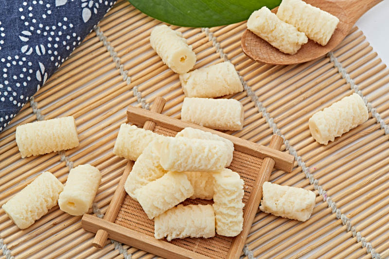 浓香甜美滋味浓郁的蒙族牛奶制品特写图片