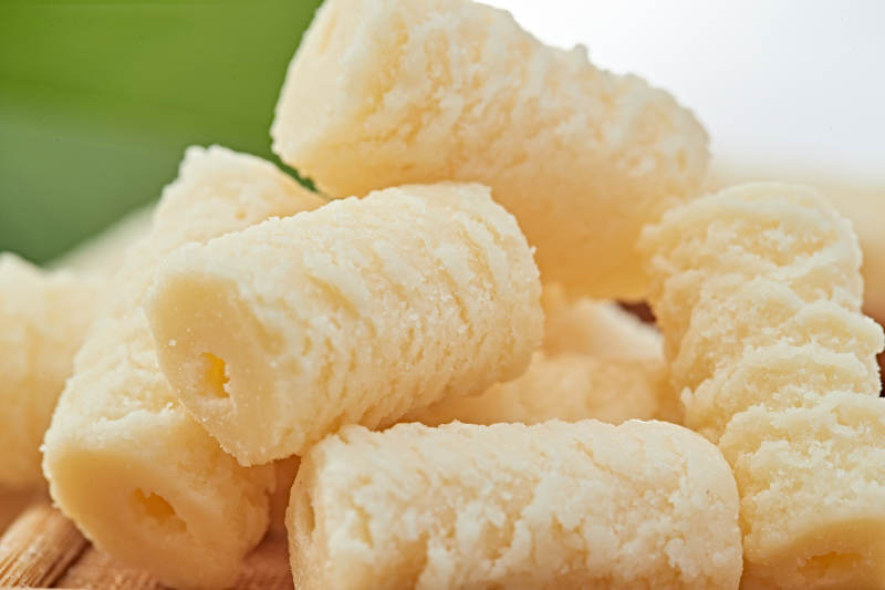 浓香甜美滋味浓郁的蒙族牛奶制品特写图片