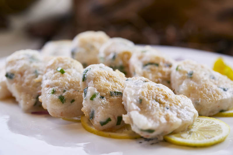 风味香煎虾饼图片