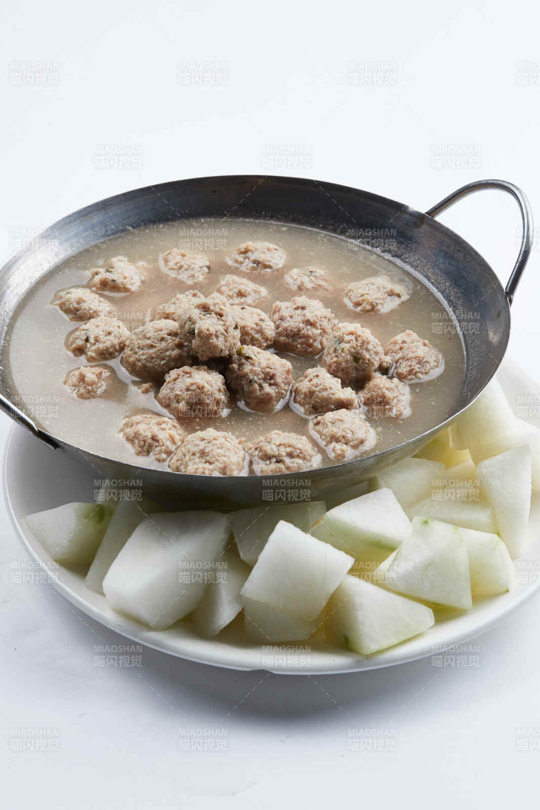 锅仔冬瓜汆丸子图片
