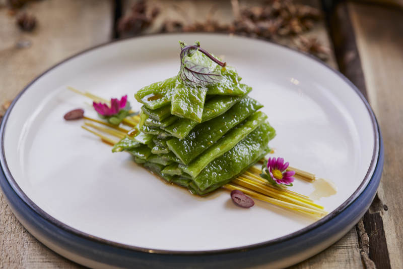 清炒刀豆宽豆角图片