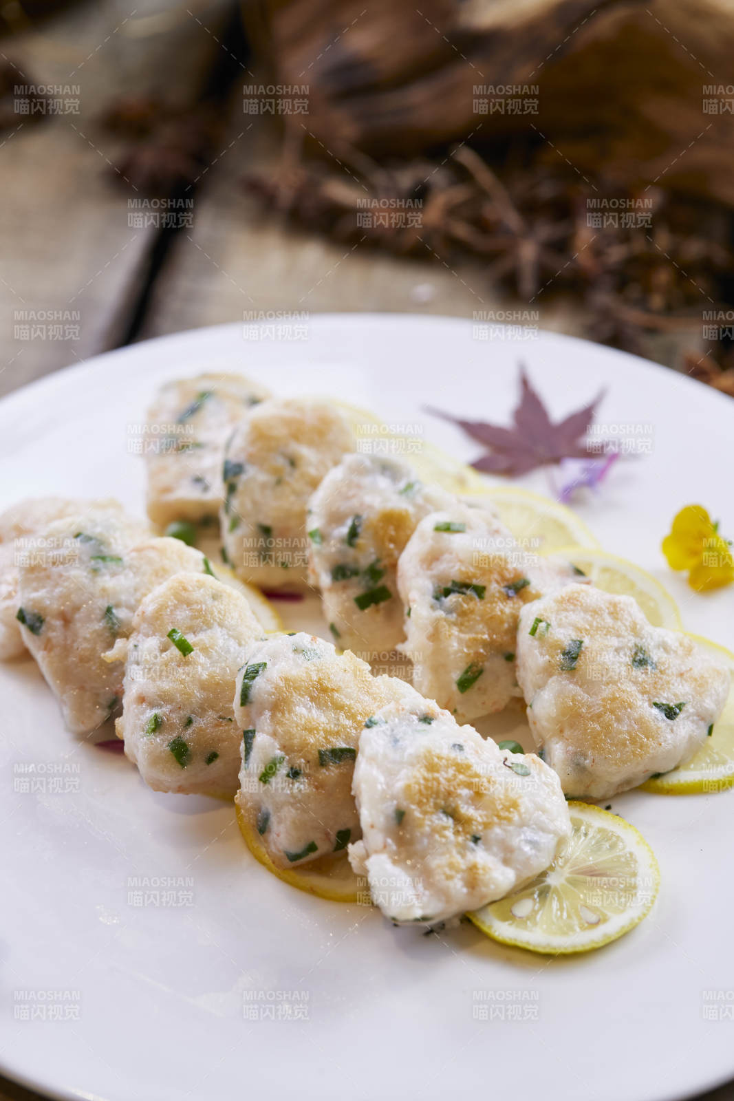 风味香煎虾饼图片