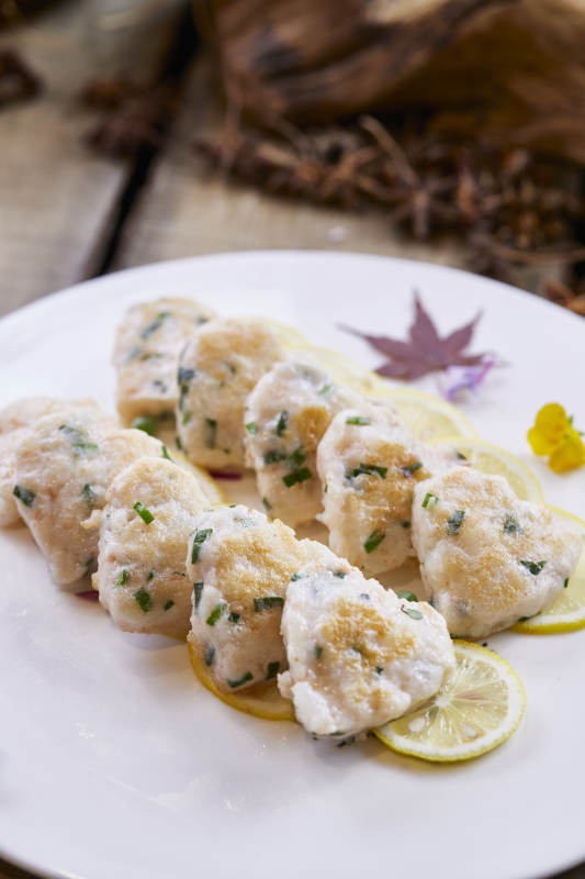 风味香煎虾饼图片