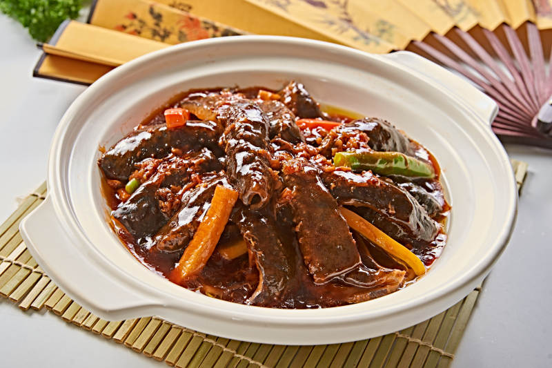 砂锅酱炖海参皮图片