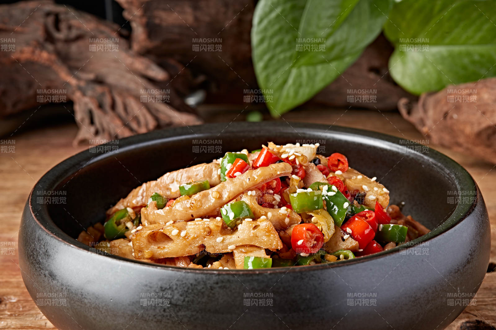 湘味辣炒肥肠藕片图片