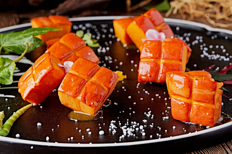 蜂蜜焗南瓜图片