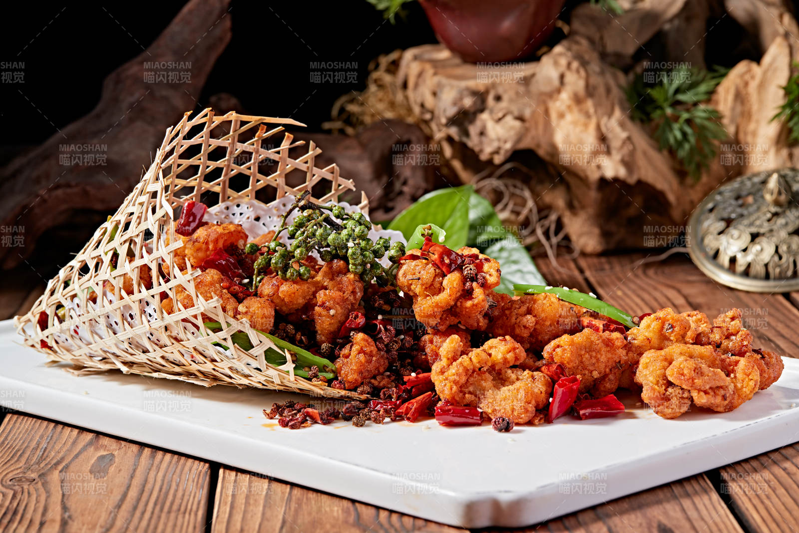 香炸麻辣山鸡块图片
