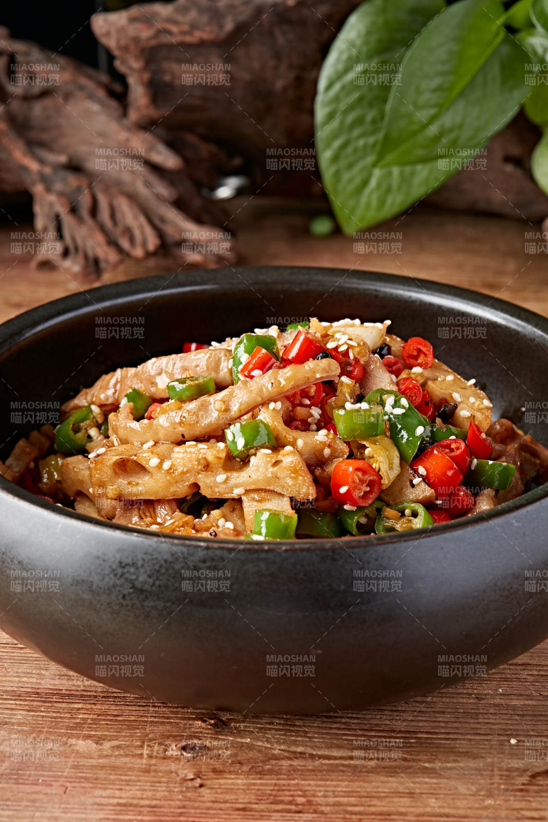 湘味辣炒肥肠藕片图片