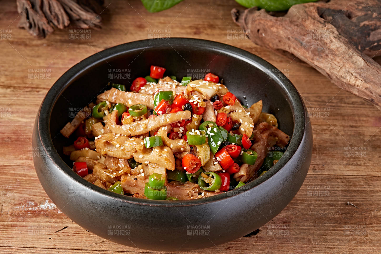 湘味辣炒肥肠藕片图片