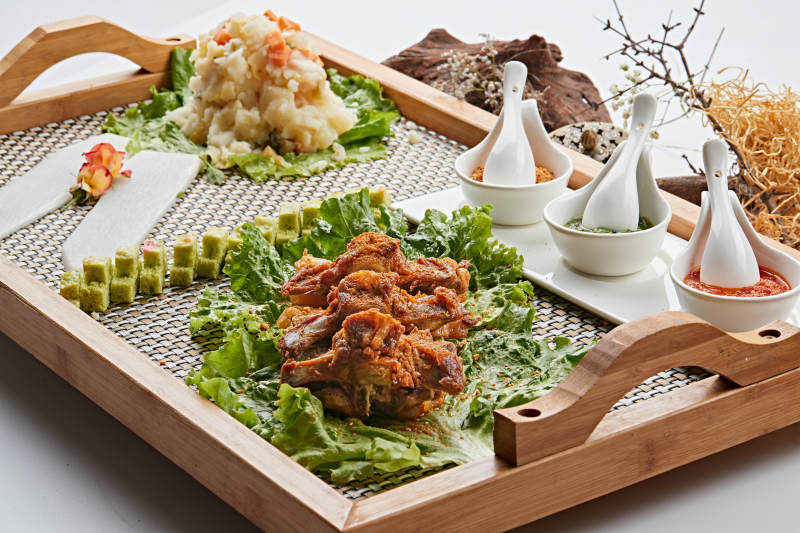 油炸羊脊骨图片