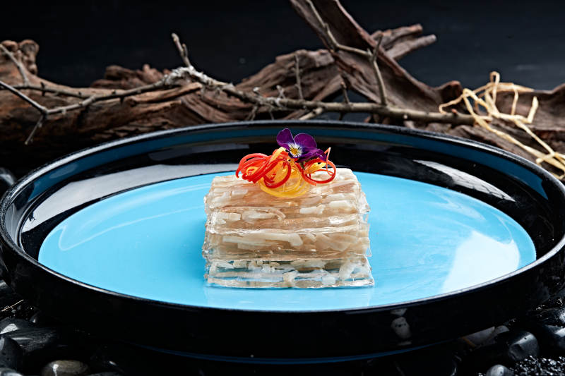 水晶黄豆渣猪皮冻图片