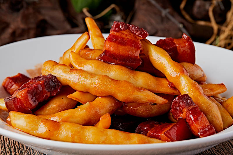 豆角炖红烧肉图片