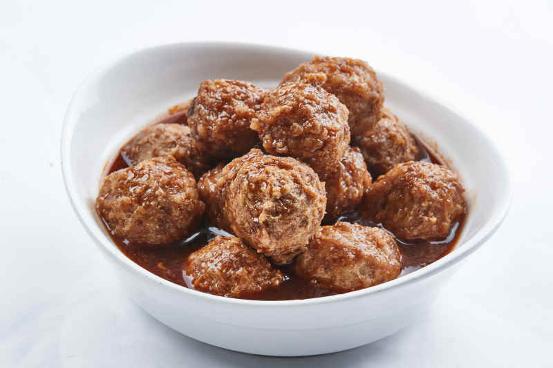 家常炖丸子图片