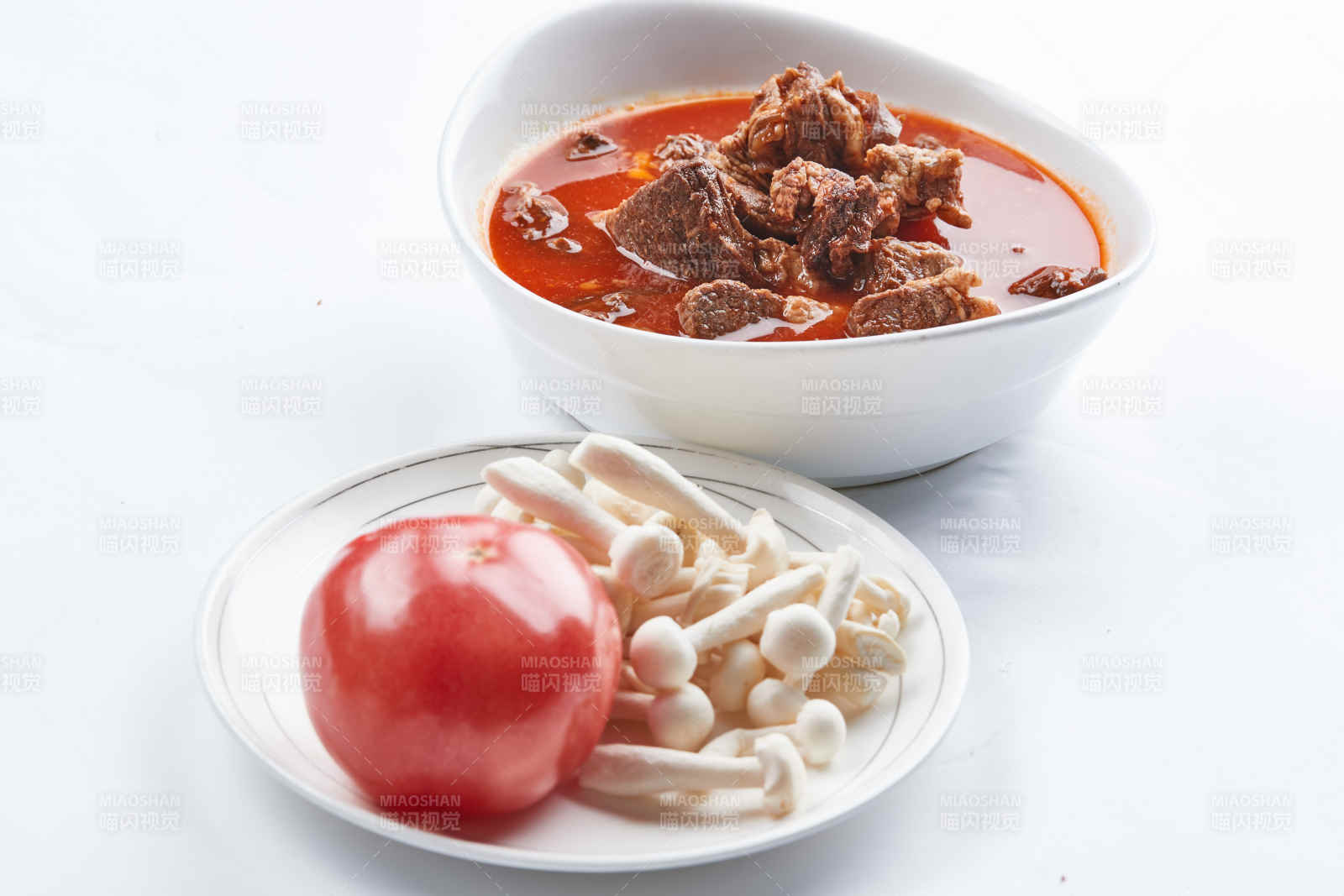 半成品食材西红柿炖牛腩配料图片