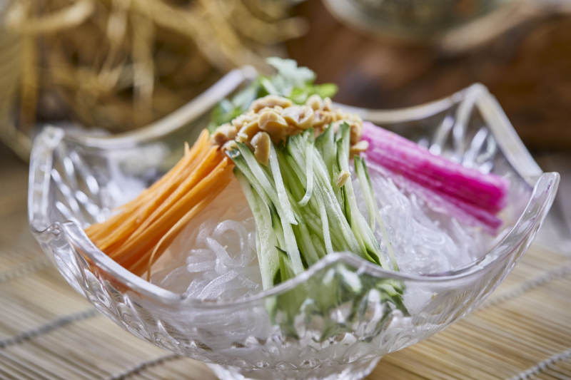 浇汁时蔬魔芋丝图片