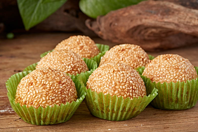 重庆炸麻团图片