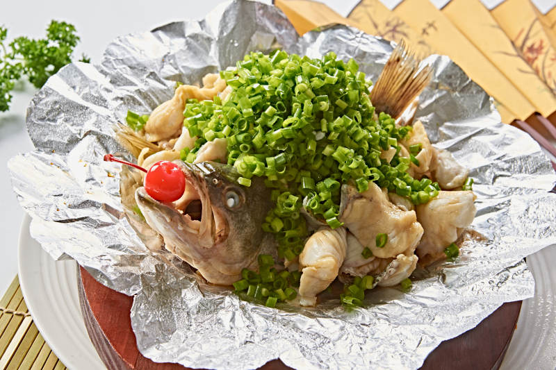 锡纸葱香跳水鱼图片