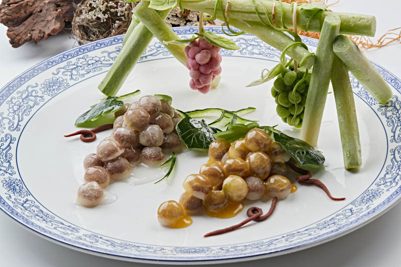 葡萄造型的水晶牛肉图片