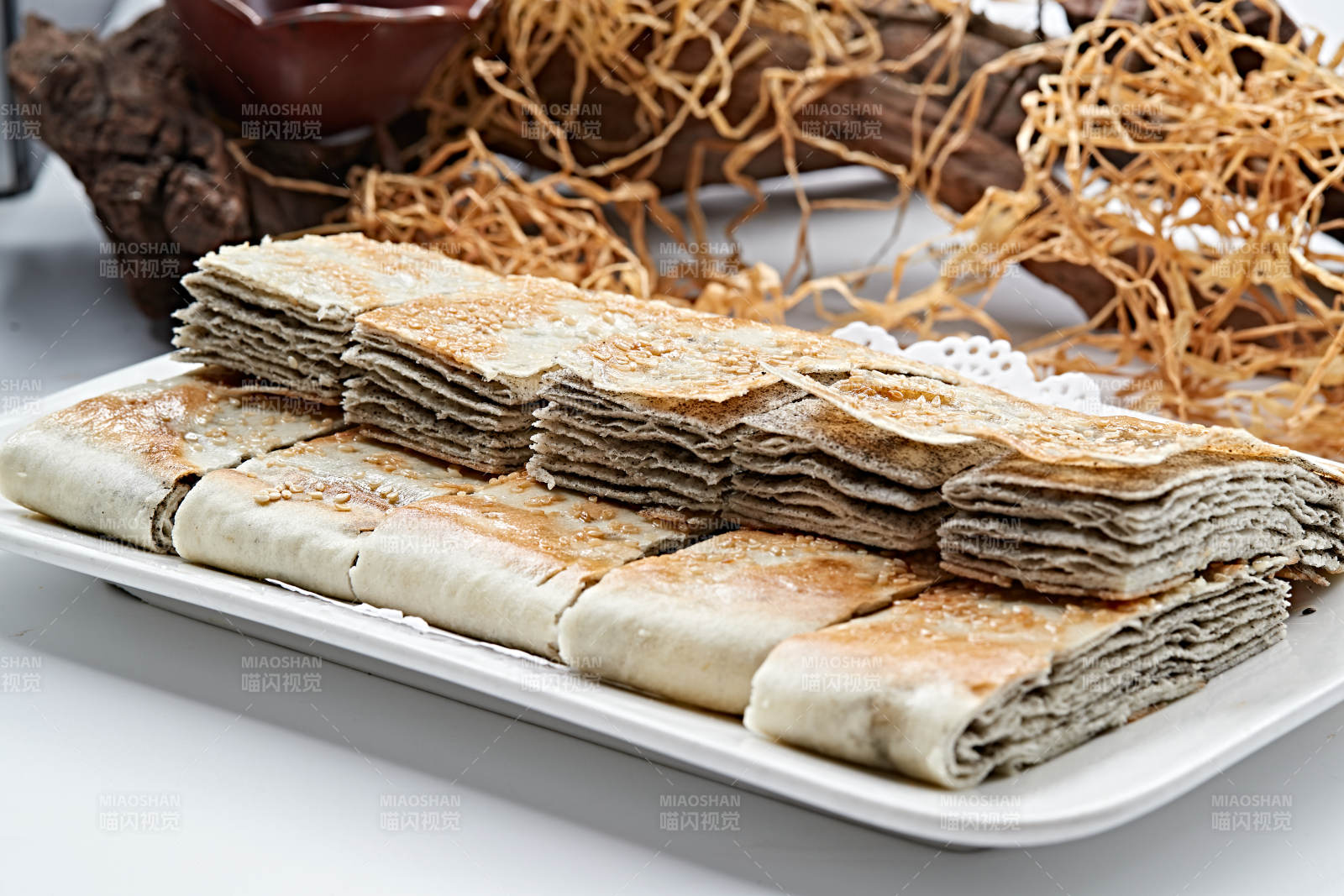 芝麻千层饼图片