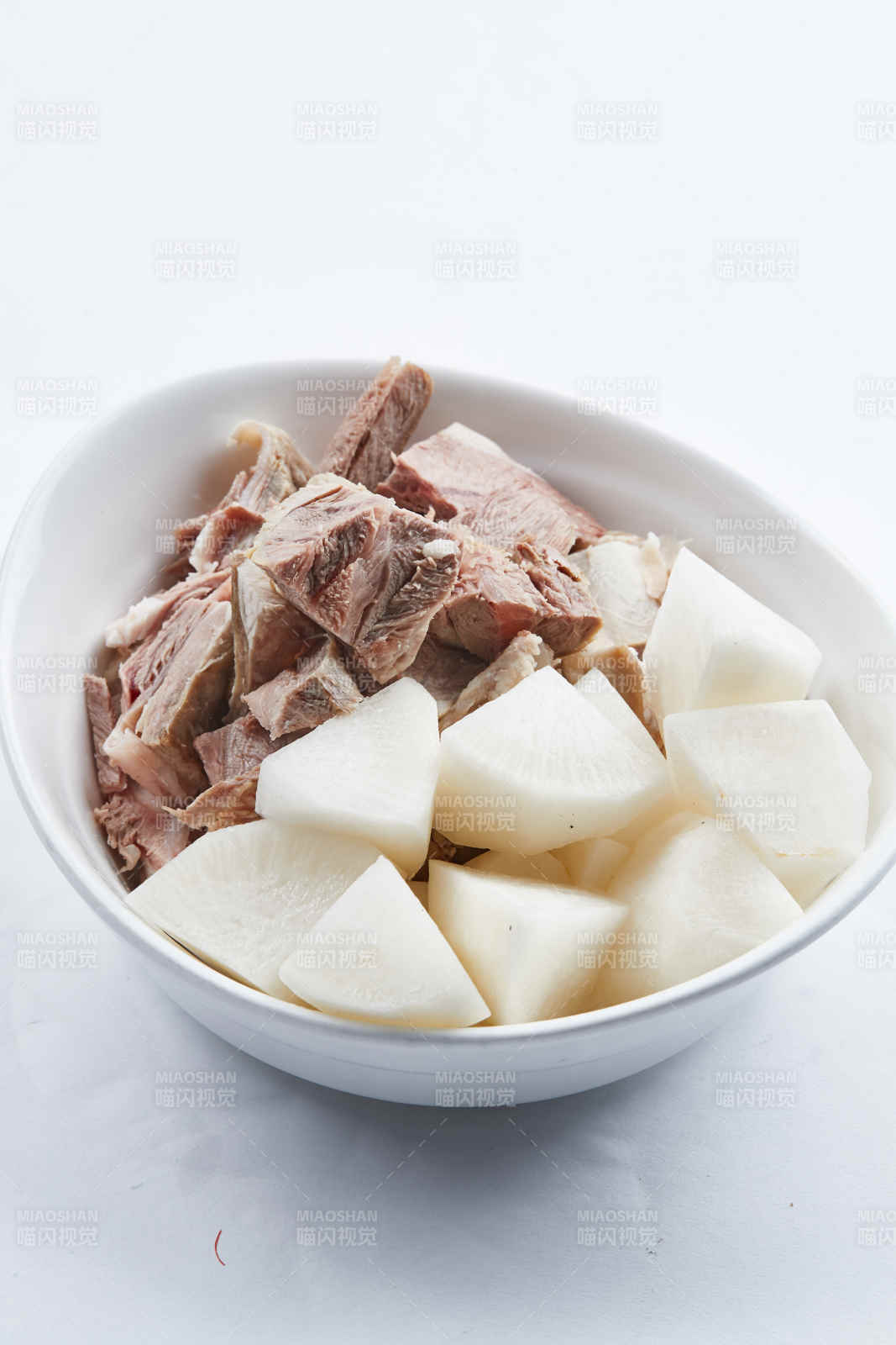 半成品菜羊肉炖萝卜配料图片